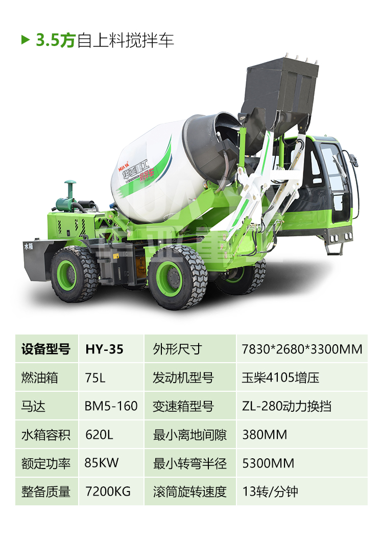 自动上料搅拌车5方